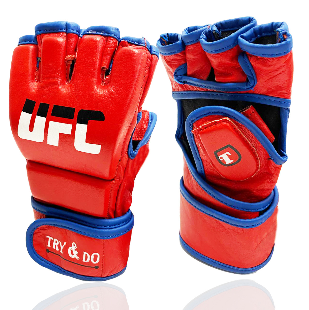 Перчатки MMA UFC (шингарты) для единоборств на липучке Try&Do красные - фото 1 - id-p89700198