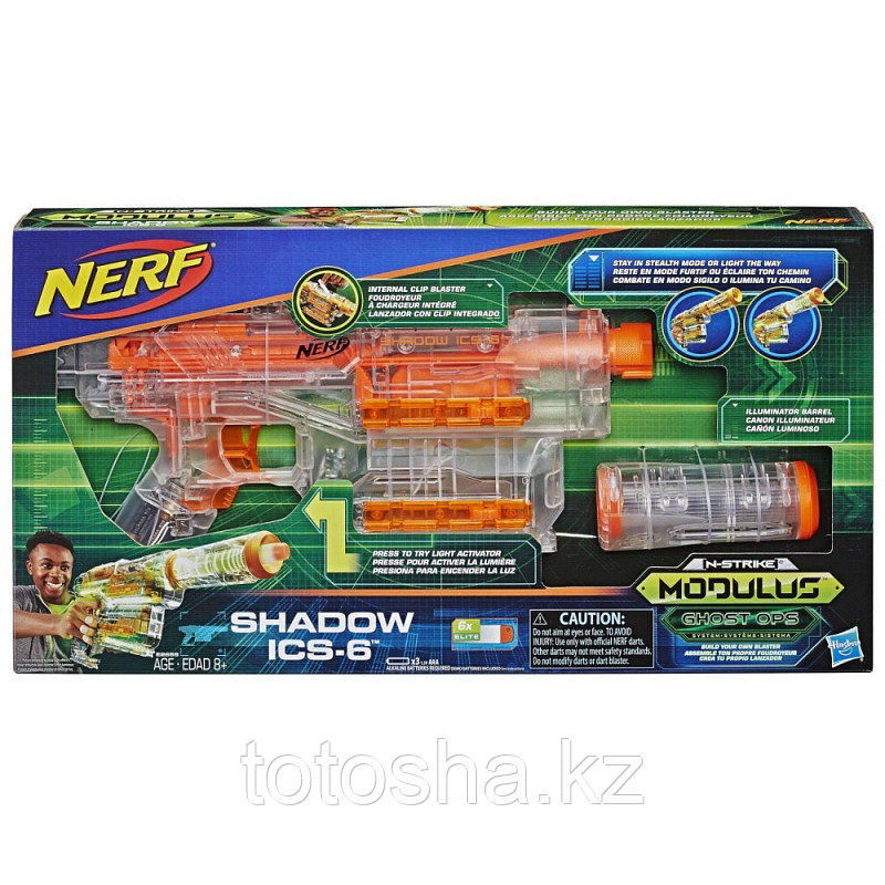 Бластер Nerf Modulus Shadow ICS-6 Шэдоу , E2655