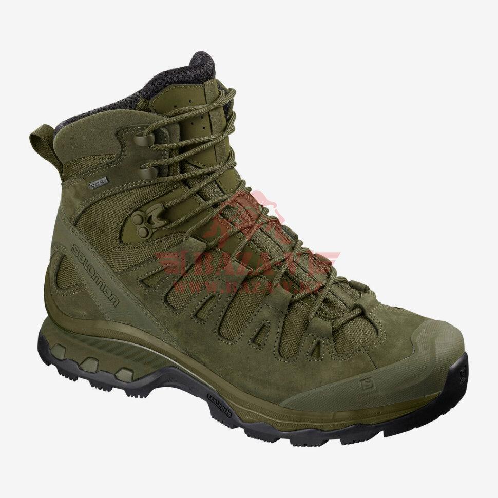 Тактические ботинки, стойкая к проколам подошва Salomon Quest 4D GTX Forces 2 EN (Ranger Green) (7.5, Ranger