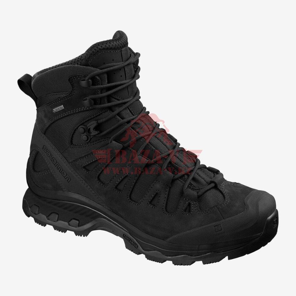 Тактические ботинки, стойкая к проколам подошва Salomon Quest 4D GTX Forces 2 EN (Black) (8.5, Black)