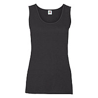 Майка женская "Lady-Fit Valueweight Vest", черный_S, 100% х/б, 165 г/м2