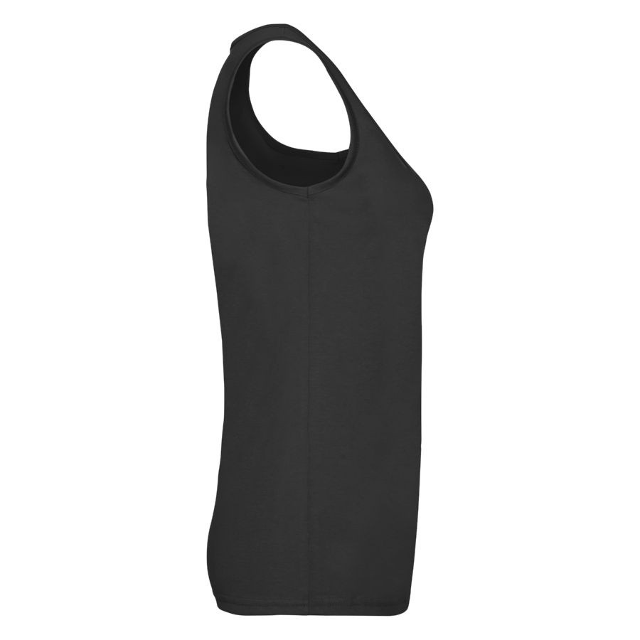 Майка женская "Lady-Fit Valueweight Vest", черный_S, 100% х/б, 165 г/м2 - фото 3 - id-p89708161