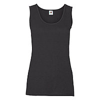 Майка женская "Lady-Fit Valueweight Vest", черный_L, 100% х/б, 165 г/м2