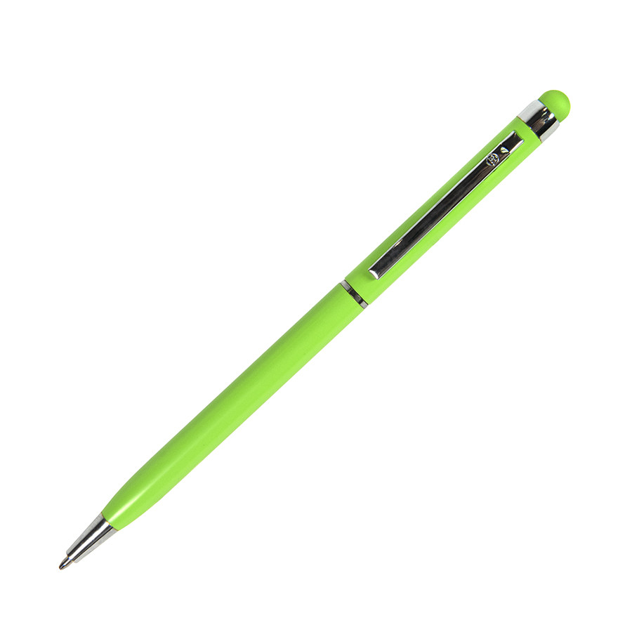 TOUCHWRITER, ручка шариковая со стилусом для сенсорных экранов, зеленое яблоко/хром, металл - фото 1 - id-p89709174