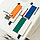 Бизнес-блокнот UNI, A5, бело-оранжевый, мягкая обложка, в линейку, черное ляссе, фото 2