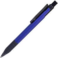 TOWER, ручка шариковая с грипом, синий/черный, металл/прорезиненная поверхность