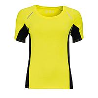 Футболка для бега "Sydney women", желтый_L, 92% полиэстер, 8% эластан, 180 г/м2
