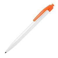 N8, ручка шариковая, белый/оранжевый, пластик
