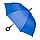 Зонт-трость HALRUM,  полуавтомат, синий, D=105 см, нейлон, пластик, фото 2