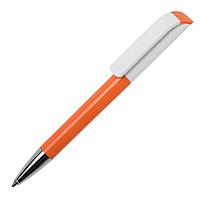 Ручка шариковая TAG, оранжевый корпус/белый клип, пластик, фото 1