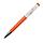 Ручка шариковая TAG, оранжевый корпус/белый клип, пластик, фото 2