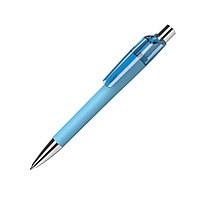 Ручка шариковая MOOD, покрытие soft touch, светло-голубой, пластик, металл