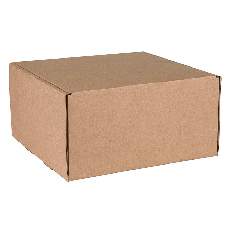 Коробка подарочная BOX, размер 20,5*21* 11см, картон МГК бур., самосборная - фото 1 - id-p89711485