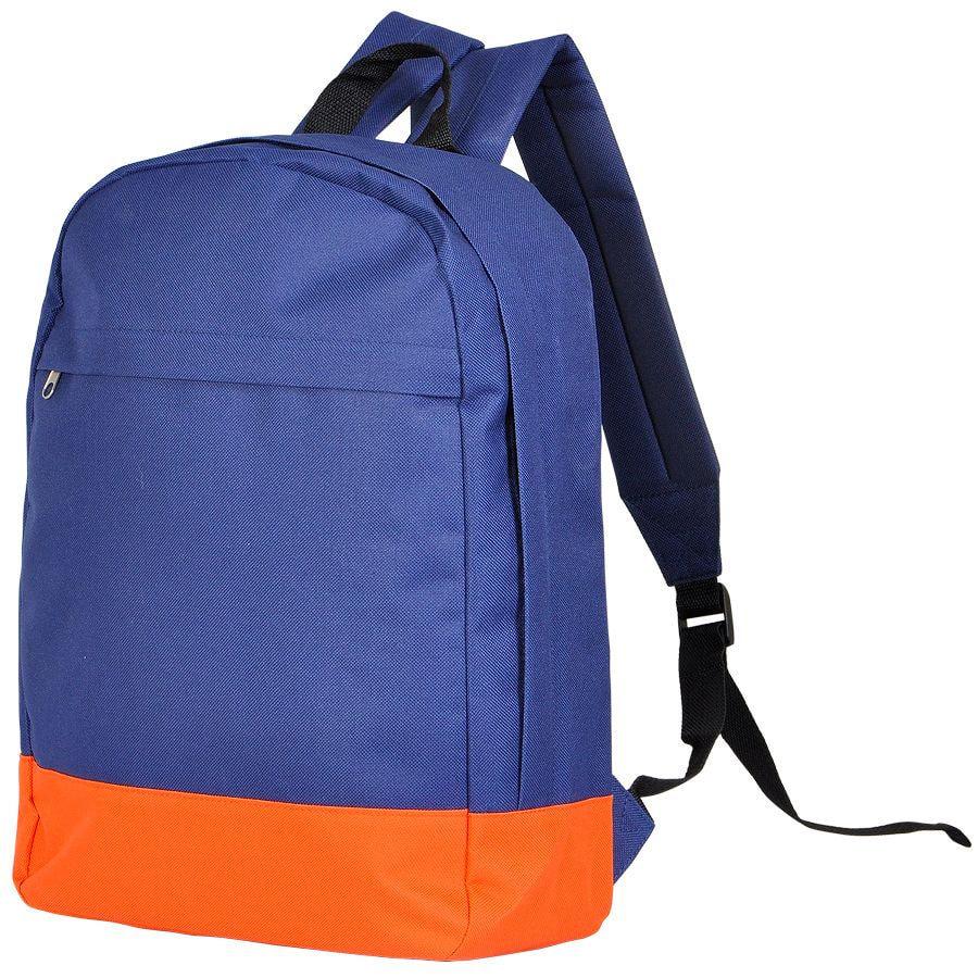 Рюкзак "URBAN", темно-синий/оранжевый, 39х27х10 cм, полиэстер 600D - фото 1 - id-p89709294