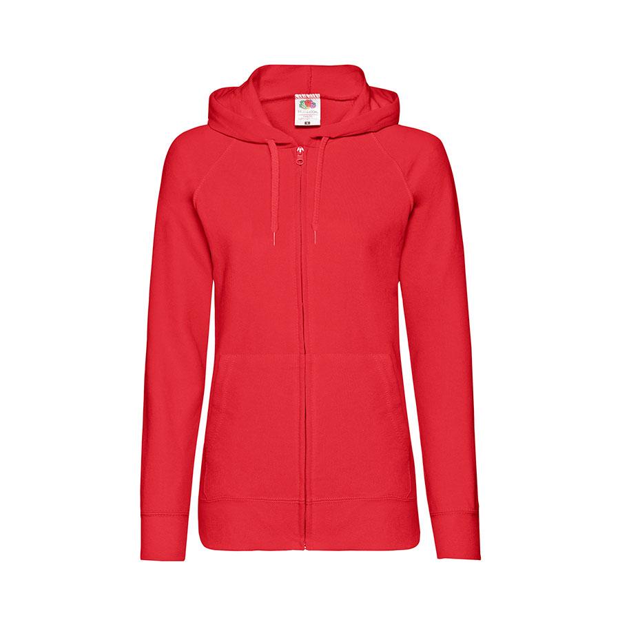 Толстовка без начеса "Ladies Lightweight Hooded Sweat", красный, XL, 80% х/б 20% полиэстер, 240 г/м2 - фото 1 - id-p89711515