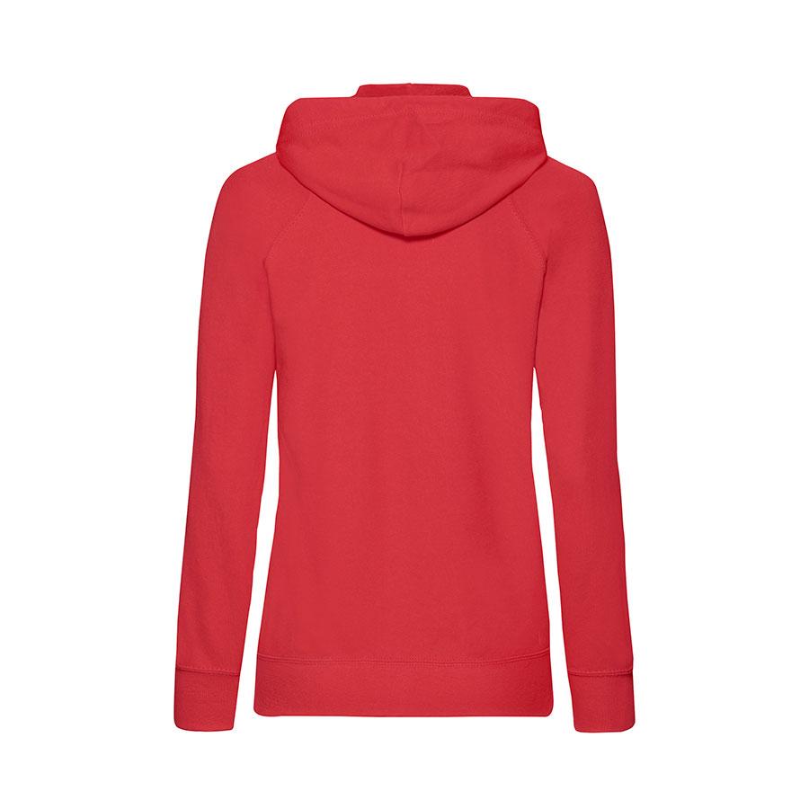 Толстовка без начеса "Ladies Lightweight Hooded Sweat", красный, XL, 80% х/б 20% полиэстер, 240 г/м2 - фото 2 - id-p89711515