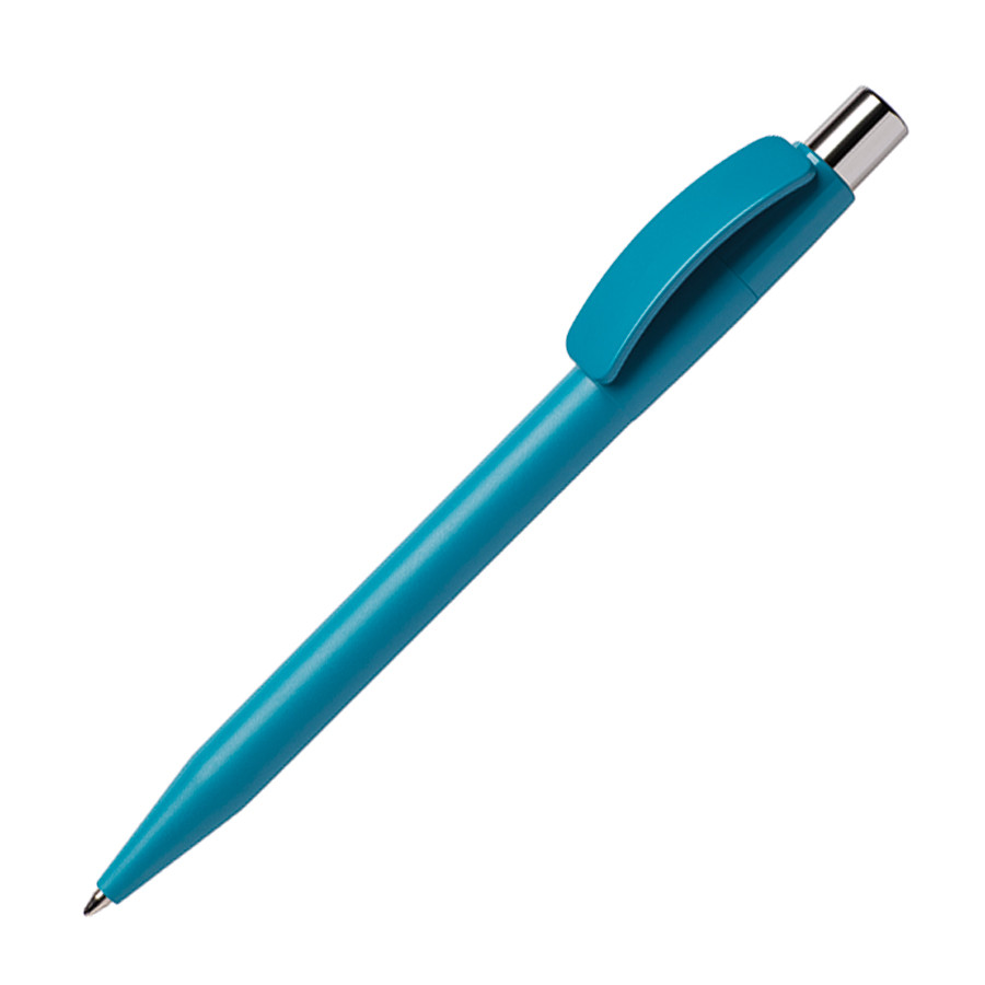 Ручка шариковая PIXEL CHROME, морская волна, пластик - фото 1 - id-p89717059