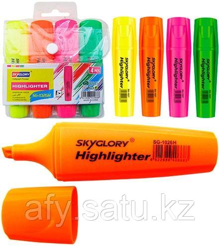 Текстовыделитель Sky Glory 4шт
