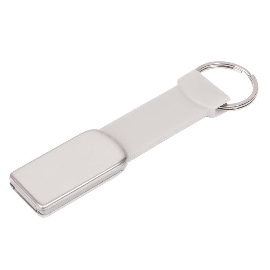 USB flash-карта "Flexi" (8Гб), белый, 8,5х2х0,5 см, металл, пластик, фото 1