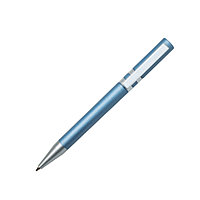 Ручка шариковая ETHIC, металлизированное покрытие, голубой, пластик, металл
