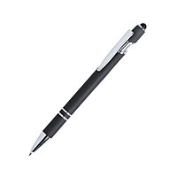 LEKOR, ручка шариковая со стилусом, черный, металл