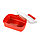 Ланч-бокс FRESH, пластик, 750мл, 180*130*62 мм, красный, фото 2
