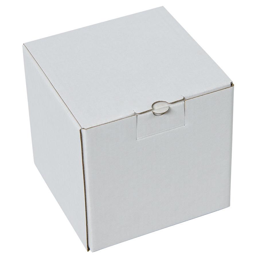Коробка подарочная для кружки, размер 11*11*11 см., микрогофрокартон белый - фото 1 - id-p89709383