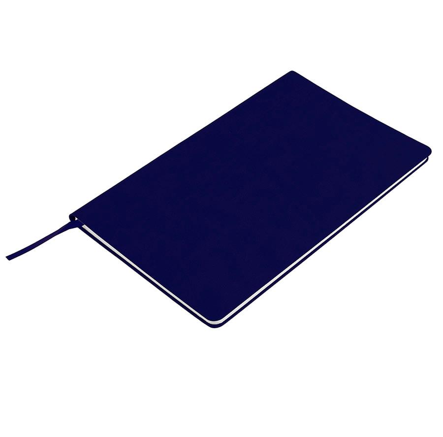 Бизнес-блокнот "Audrey", 130х210 мм, темно-синий, кремовая бумага, гибкая обложка, в линейку - фото 1 - id-p89710386