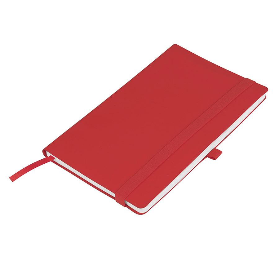 Бизнес-блокнот "Gracy", 130х210 мм, красный, кремовая бумага, гибкая обложка, в линейку, на резинке - фото 1 - id-p89710388