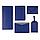 Багажная бирка  "Tinted", 6,5*11,5 см, PU, синий с серым, фото 2
