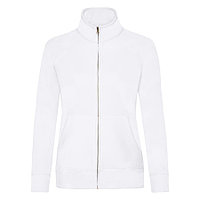 Толстовка "Lady-Fit Sweat Jacket", белый_L, 75% х/б, 25% п/э, 280 г/м2