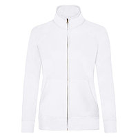 Толстовка "Lady-Fit Sweat Jacket", белый_XL, 75% х/б, 25% п/э, 280 г/м2