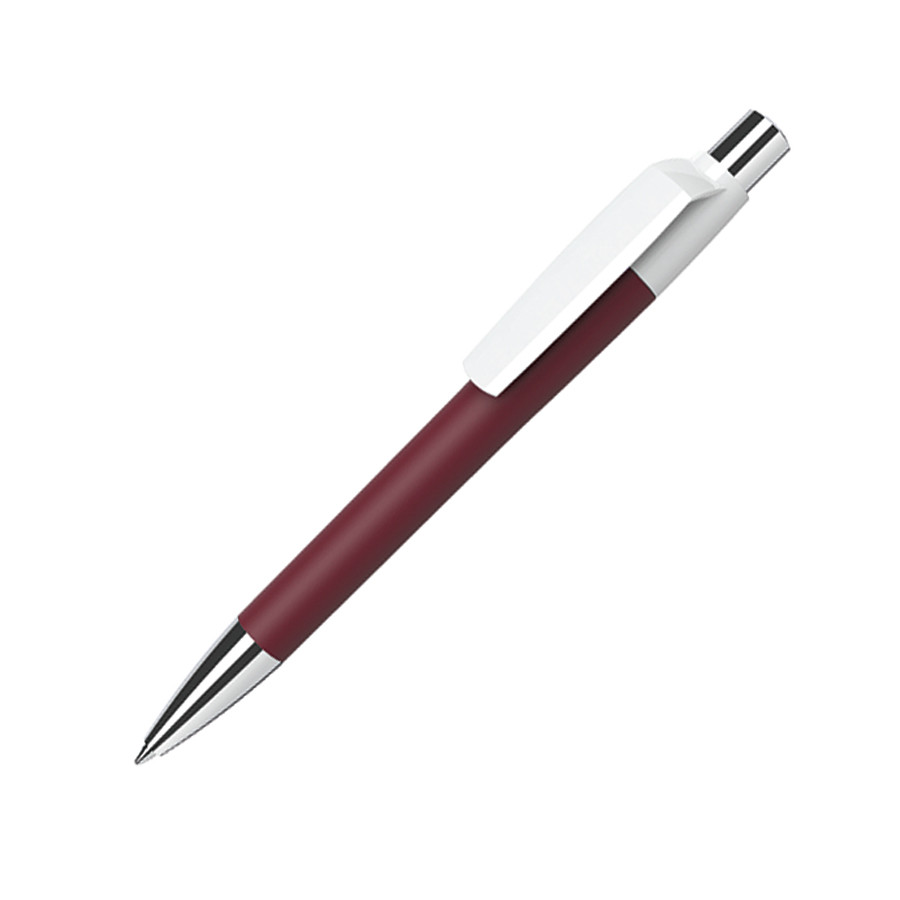 Ручка шариковая MOOD, покрытие soft touch, бордовый, пластик, металл