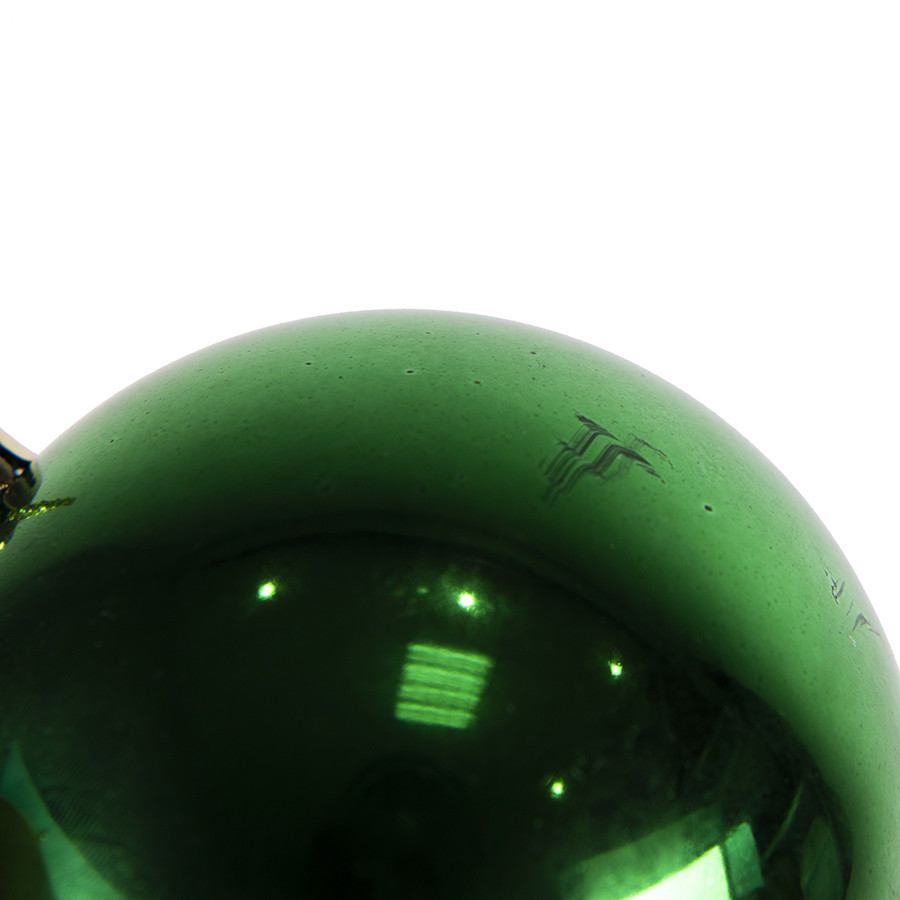 Шар новогодний Gloss, диаметр 8 см., пластик, зеленый - фото 7 - id-p89713370