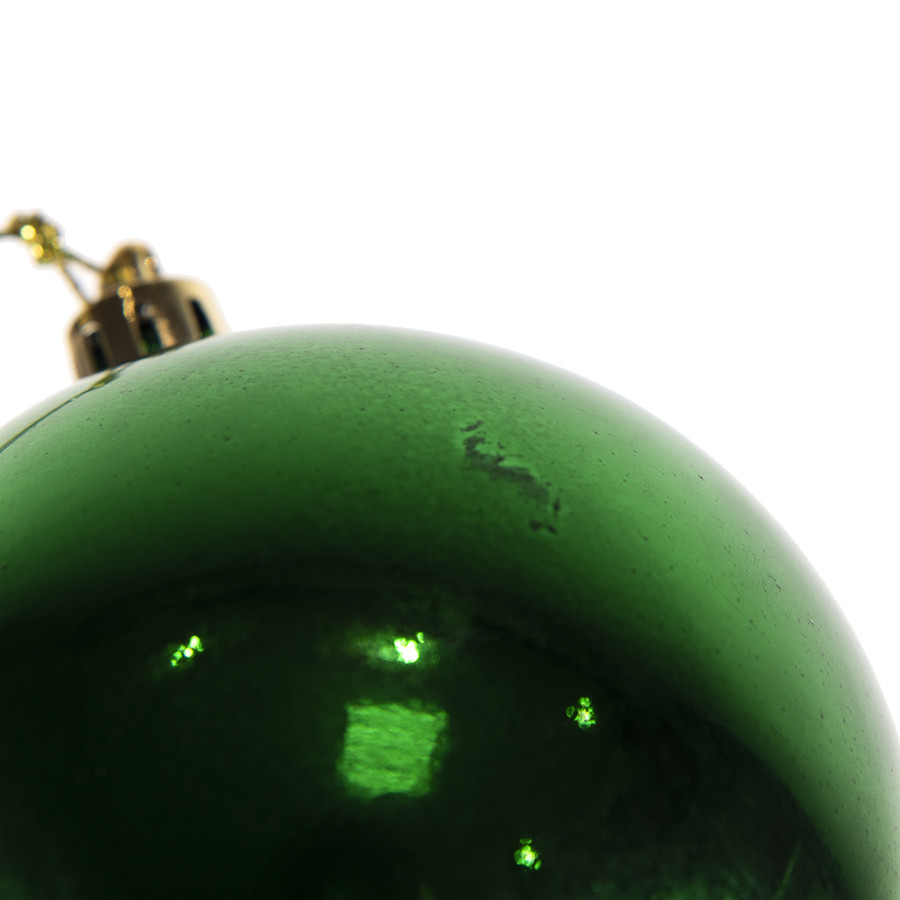Шар новогодний Gloss, диаметр 8 см., пластик, зеленый - фото 8 - id-p89713370