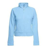 Толстовка "Lady-Fit Sweat Jacket", небесно-голубой_M, 75% х/б, 25% п/э, 280 г/м2