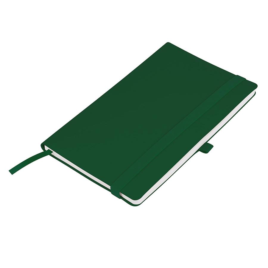 Бизнес-блокнот "Gracy", 130х210 мм, зеленый, кремовая бумага, гибкая обложка, в линейку, на резинке - фото 1 - id-p89710418