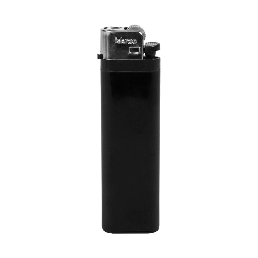 Зажигалка кремниевая ISKRA, черная, 8,18х2,53х1,05 см, пластик/тампопечать - фото 1 - id-p89719254