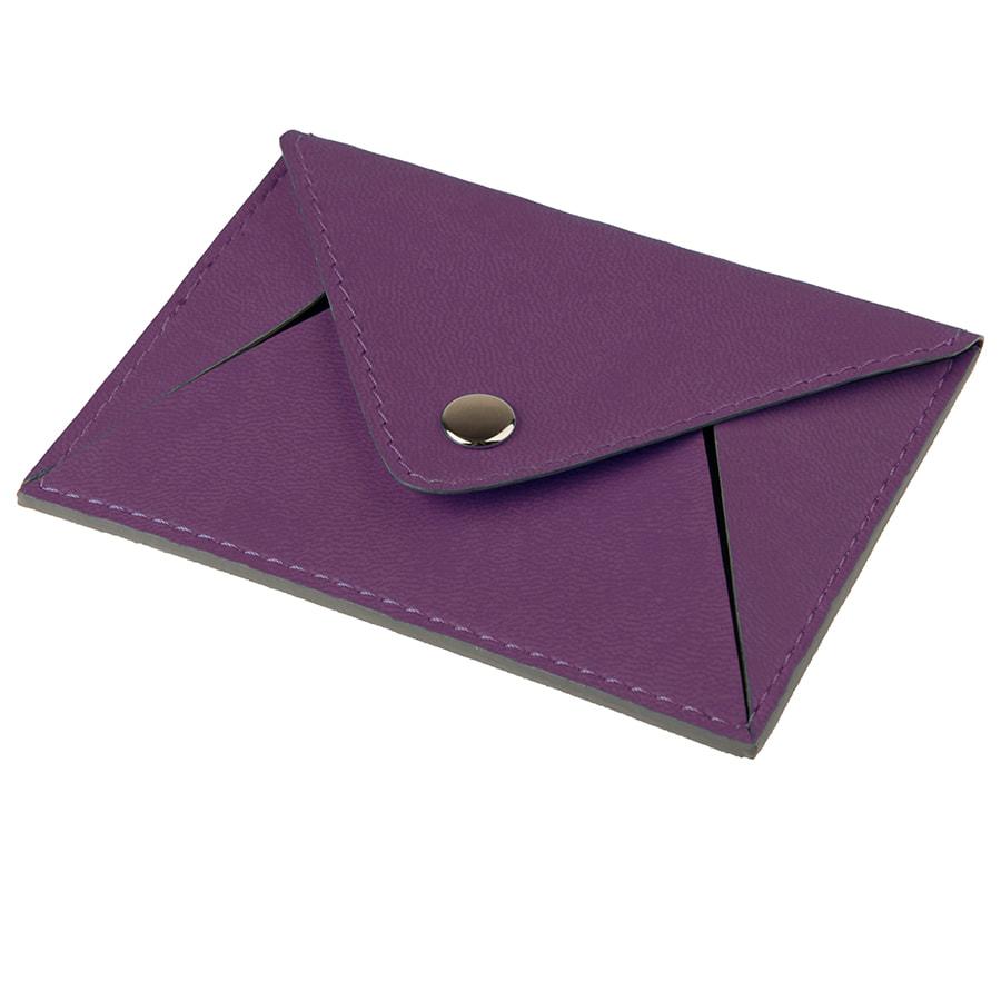 Холдер для карт "Sincerity", 7*11,5 см, PU, фиолетовый с серым - фото 2 - id-p89713391