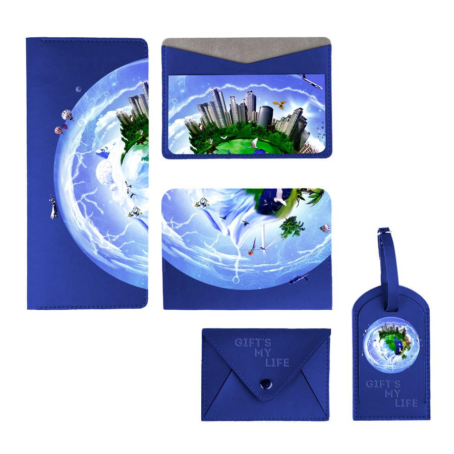 Холдер для карт "Sincerity", 7*11,5 см, PU, фиолетовый с серым - фото 7 - id-p89713391