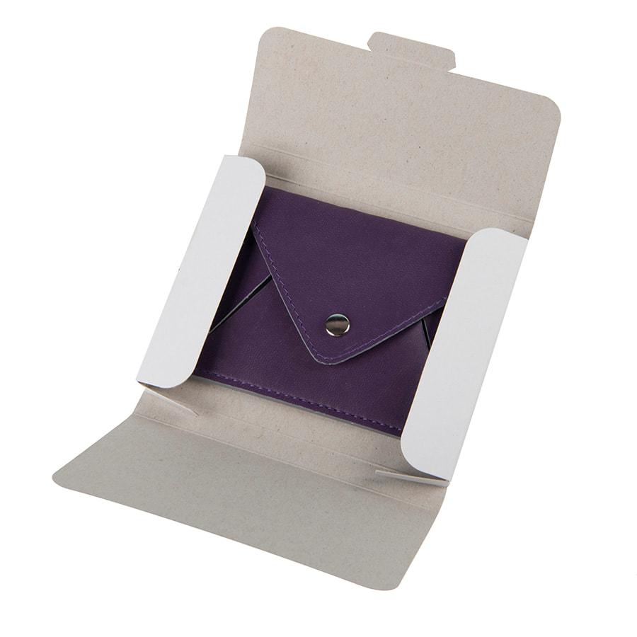 Холдер для карт "Sincerity", 7*11,5 см, PU, фиолетовый с серым - фото 10 - id-p89713391
