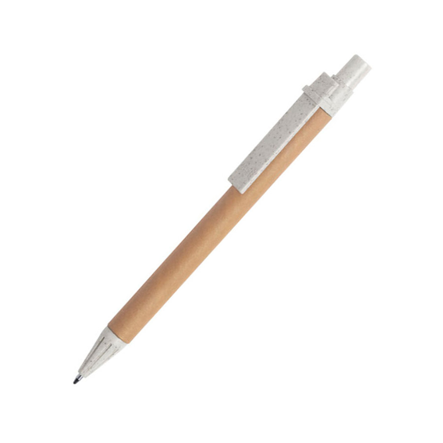 SALCEN, ручка шариковая, натуральный, рециклированный картон, пластик с пшеничным волокном
