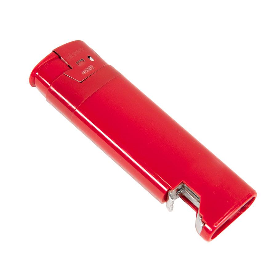 Зажигалка пьезо ISKRA с открывалкой, красная, 8,2х2,5х1,2 см, пластик - фото 2 - id-p89719267