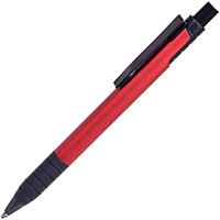 TOWER, ручка шариковая с грипом, красный/черный, металл/прорезиненная поверхность