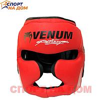 Бокс Шлем Venum Франция (кожзам-красный) М