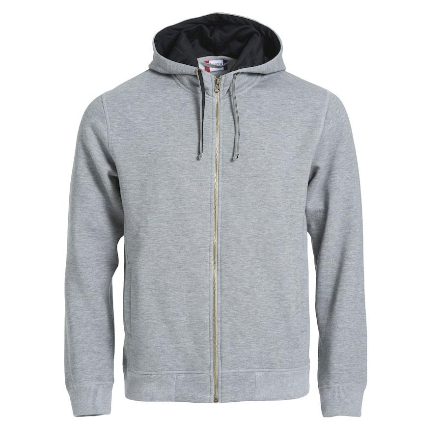 Толстовка мужская Classic Hoody Full Zip, меланж _XXL, 85% хлопок, 15% вискоза, 300 грм2