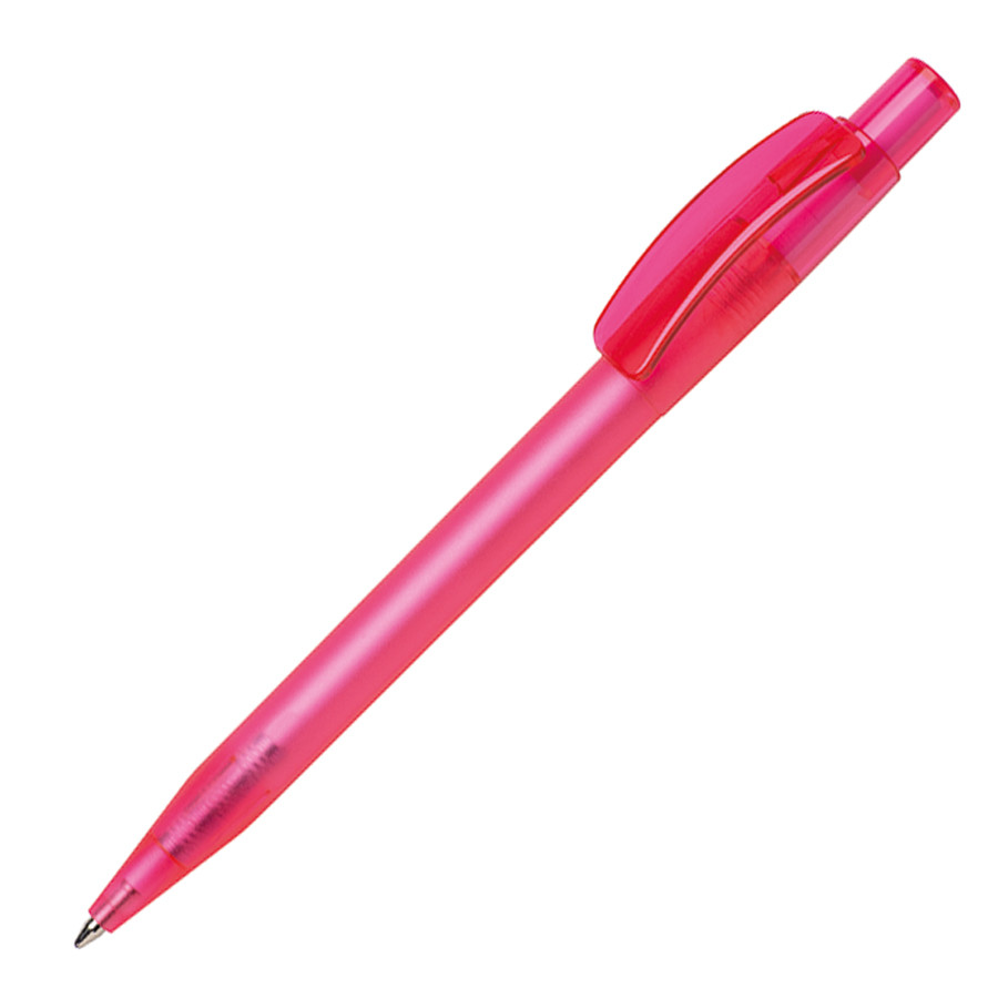 Ручка шариковая PIXEL FROST, розовый, пластик