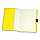 Ежедневник-портфолио недатированный Holder, А5, черный/желтый, кремовый блок, без обреза, фото 3
