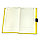Ежедневник-портфолио недатированный Holder, А5, черный/желтый, кремовый блок, без обреза, фото 4