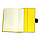 Ежедневник-портфолио недатированный Holder, А5, черный/желтый, кремовый блок, без обреза, фото 6